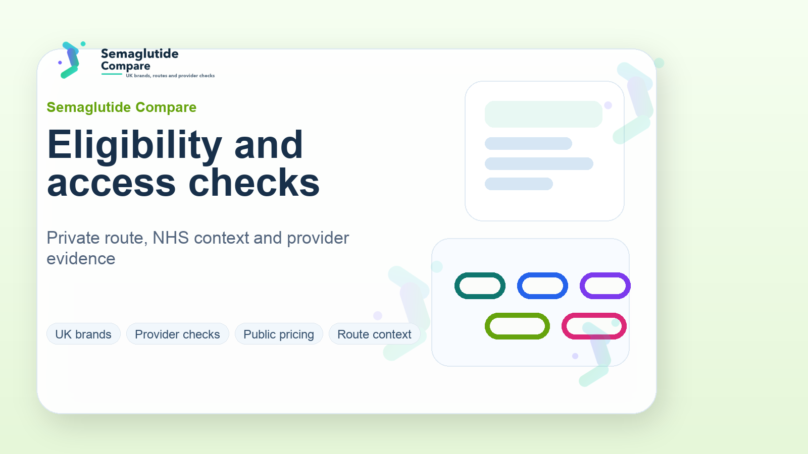 Eligibility checklist and BMI calculator graphic
