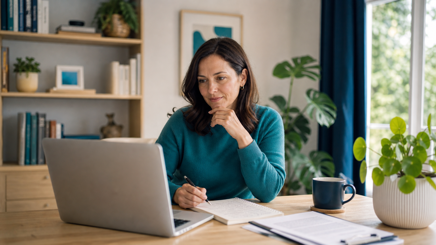 Person reviewing provider checks and comparison notes